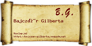 Bajczár Gilberta névjegykártya